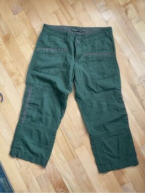 Prana Olive Green Women's Cargo Capris
